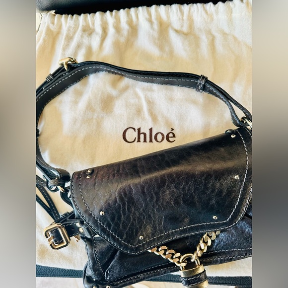 Chloe Handbags - Vintage Chloe navy blue Paddington bag